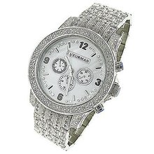 Iced Out Luxurman Diamond 1.25ct White MOP