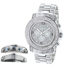 Large 2 Row Diamond Bezel Luxurman 5ct New Arrival Oversized