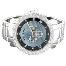 Luxurman Diamond 0.12ct Blue MOP