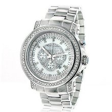 Luxurman Diamond 2.5ct Chronograph Gold Plated