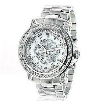 Luxurman Diamond 2.5ct Chronograph Gold Plated