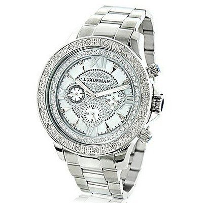 Luxurman es: Diamond 0.2ct White MOP