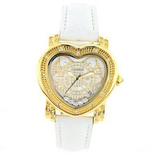 Luxurman es: Ladies Diamond Heart 0.30ct Yellow Gold Plated