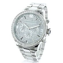 Luxurman es: Large Diamond Bezel 2ct