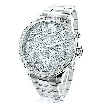 Luxurman es: Large Diamond Bezel 2ct