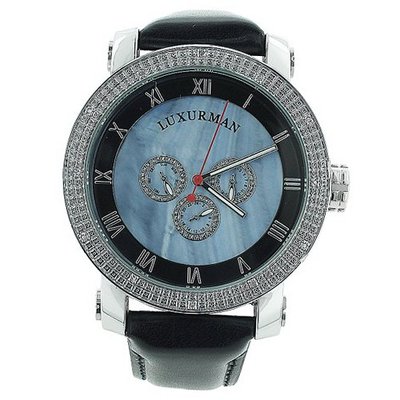 Luxurman es VS Diamond .18ct Blue MOP