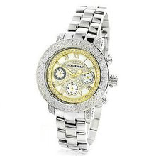 Luxurman Ladies Diamond 0.3ct Two Tone