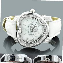 Luxurman Ladies Diamond Heart 0.30ct White