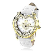 Luxurman Ladies Heart Diamond 0.30ct Yellow