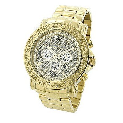 Oversized Diamond Luxurman 0.25ct Yellow Gold