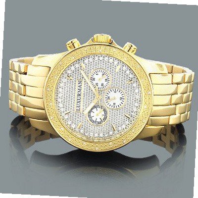 Yellow Gold Tone es: Luxurman Diamond 0.25ct