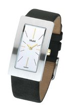 M&M Quartz Basic Square M11840-452 with Leather Strap