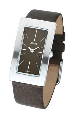 M&M Quartz M11840-525 with Leather Strap