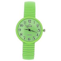 Mab London Apple Green Dome Shaped Dial Ladies Expander Strap EXPS18