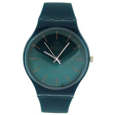Mab London Gents- Blue Analogue & Blue Plastic Strap