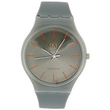 Mab London Gents- Grey Analogue & Grey Plastic Strap