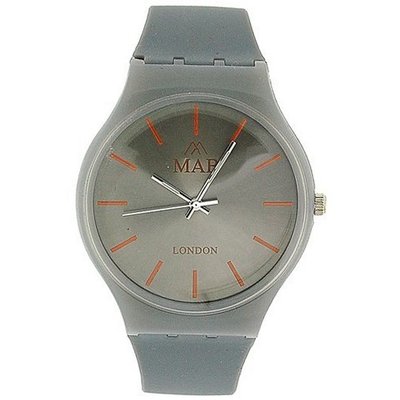 Mab London Gents- Grey Analogue & Grey Plastic Strap