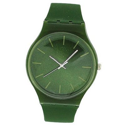 Mab London Gents- Khaki Green Analogue & Khaki Green Plastic Strap