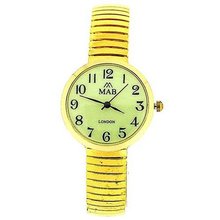 Mab London Luminous Dome Shape Dial Ladies Gold Tone Expander Strap EXPS14