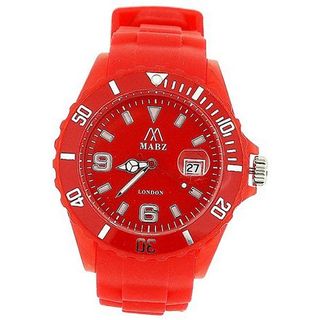 Mab London Unisex Glow In The Dark Red Silicone Strap Party Time