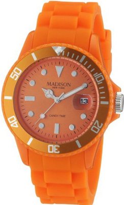 Madison Candy Time Orange Dial Orange Silicone Unisex U4167-04-1