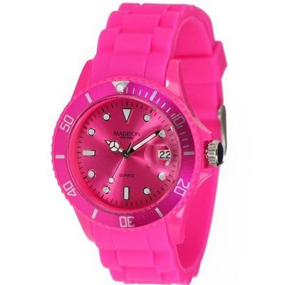 Madison Candy Time Pink Dial Pink Silicone U4167-05-2