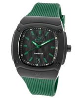 Dominator Black Textured Dial Green Silicone