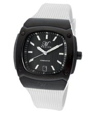 Dominator Black Textured Dial White Silicone