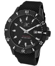 Invader Round Case Color: Black, Dial Color: Black, Strap Color: Black