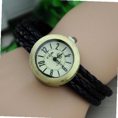 MagicPiece Handmade Vintage Style Leather For  Braided Belt in 3 Colors: Black