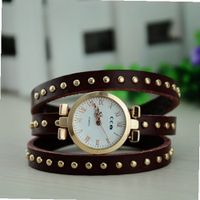 MagicPiece Handmade Vintage Style Leather For  Thin Belt Wrap in 8 Colors: Dark Brown