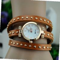 MagicPiece Handmade Vintage Style Leather For  Thin Belt Wrap in 8 Colors: Light Brown