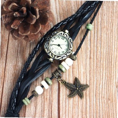 umagicpieceswatches Unique Unique Handmade Leather Belt Star DP0119 