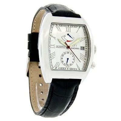 Magnus Madrid Power Reserve Black Leather Strap Automatic M109msb75