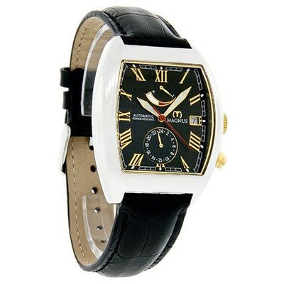 Magnus Madrid Power Reserve Black Leather Strap Automatic M109mtb72