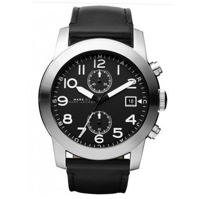 Marc by Marc Jacob Larry Black Dial Black Leather MBM5033
