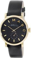Marc by Marc Jacobs Baker Gold-Tone Black Leather Ladies MBM1269