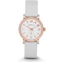 Marc By Marc Jacobs Baker Mini Rose Gold Tone White Leather MBM1284