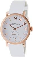 Marc By Marc Jacobs Baker Rose Gold Tone White Leather MBM1283