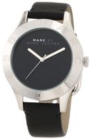 Marc by Marc Jacobs Blade Black Dial Black Leather Unisex