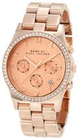 Marc by Marc Jacobs Henry Chronograph Rose Dial Rose Gold-tone Ladies MBM3118