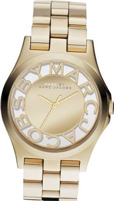 Marc by Marc Jacobs Henry Skeleton Gold Dial Quartz - MBM3206