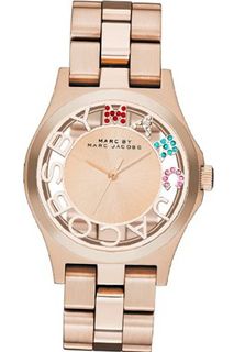 Marc by Marc Jacobs MBM3264 Ladies Rose Gold Henry Skeleton