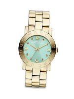 Marc by March Jacobs Amy Gold Tone Mint Dial