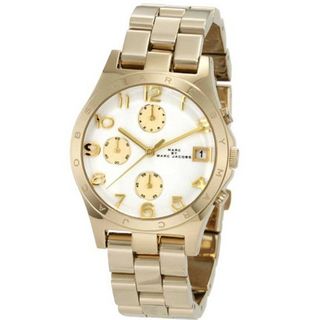 Marc Jacobs Henry Quartz Gold Tone Bracelet - MBM3039