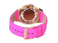 Marc Jacobs Rose Gold Henry Skeleton Pink Leather Ladies - MBM1243