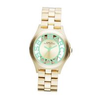 uMarc by Marc Jacobs Marc by March Jacobs Henry Skeleton Gold Tone Link Mint 
