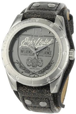 Marc Ecko E11518G1 The Daily Black Leather Cuff