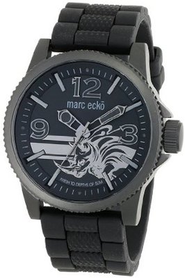Marc Ecko E11587G1 The Flint 3 Hand Movement Black Dial