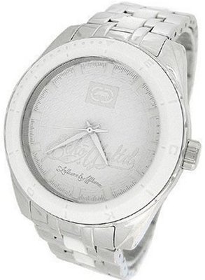 Marc Ecko E12514G2 The Daily White Enamel Steel Bracelet